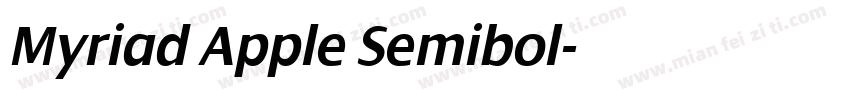 Myriad Apple Semibol字体转换